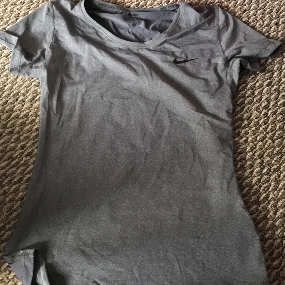 Grey Nike Pro shirt
